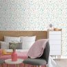 Papier peint intissé floral rose et vert BOTANIQUE - Imprim'luxe par Ugepa - M62004