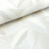 Papier peint intissé végétal marron et beige clair MELI-MELO DE FEUILLES - Imprim'luxe par Ugepa - M37107