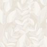 Papier peint intissé végétal marron et beige clair MELI-MELO DE FEUILLES - Imprim'luxe par Ugepa - M37107
