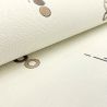 Papier peint expansé sur papier standard géométrique marronet beigeirisé GEOMETRIC EFFECT - Basiques par Ugepa - J10507