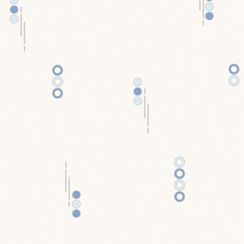 Papier peint expansé sur papier standard géométrique bleu et beigeirisé GEOMETRIC EFFECT - Basiques par Ugepa - J10511