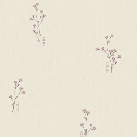 Papier peint expansé sur papier standard floral parmeCHARMED FLOWER - Basiques par Ugepa - L98503