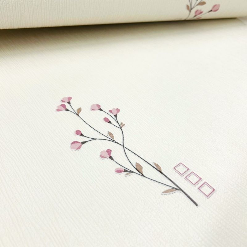 Papier peint expansé sur papier standard floral parmeCHARMED FLOWER - Basiques par Ugepa - L98503