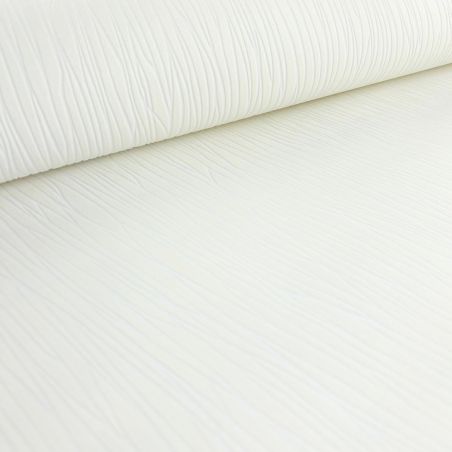 Papier peint expansé sur intissé faux uni blanc casséCURVED LINES - Basiques par Ugepa - F90200