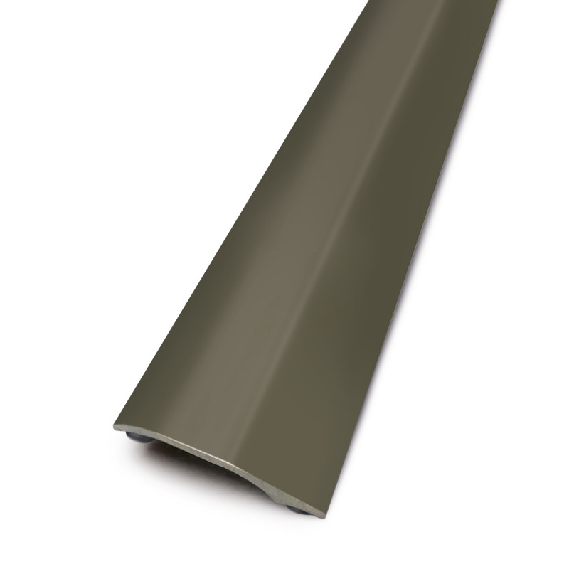 Seuil de porte adhésif plat - 93cm x 40mm - Alu titium PRESTO par Dinac