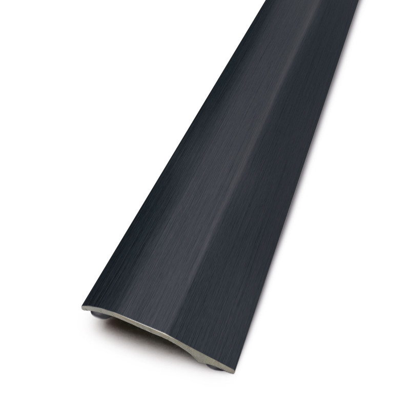 Seuil de porte adhésif plat - 93cm x 40mm - Alu noir brossé PRESTO par Dinac