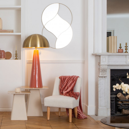 Miroir design doré - 60x90cm - INFINI par Amadeus