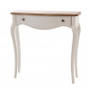 Console classique crème et bois  - 80x80x25cm - LOBERON par Amadeus