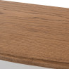 Console classique crème et bois  - 80x80x25cm - LOBERON par Amadeus