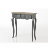 Console classique grise et poignée dorée - 80x80x25cm - MADDY par Amadeus