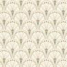 Papier peint intissé géométrique vert et or ART DECO -  Allegretto par Rasch - 792232