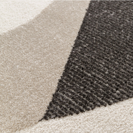 Tapis de salon - 120x170cm - Graphique / Géométrique écru et taupe Brera par Balta Tapis de salon - 120x170cm - Graphique / Géométrique écru et taupe Brera par Balta