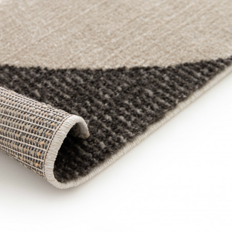 Tapis de salon - 120x170cm - Graphique / Géométrique écru et taupe Brera par Balta Tapis de salon - 120x170cm - Graphique / Géométrique écru et taupe Brera par Balta
