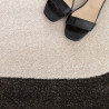 Tapis de salon - 160x230cm - Graphique / Géométrique écru et gris anthracite Luna par Balta