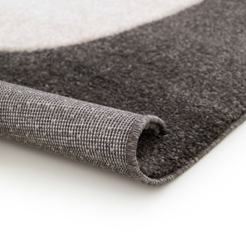 Tapis de salon - 160x230cm - Graphique / Géométrique écru et gris anthracite Luna par Balta