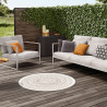 Tapis de salon - diam 120cm - Contemporain beige et taupe Essenza par Balta