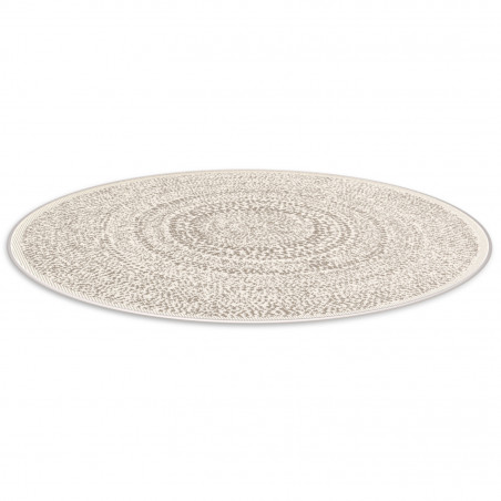 Tapis de salon - diam 120cm - Contemporain beige et taupe Essenza par Balta Tapis de salon - diam 120cm - Contemporain beige et taupe Essenza par Balta
