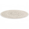 Tapis de salon - diam 120cm - Contemporain beige et taupe Essenza par Balta