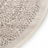 Tapis de salon - diam 120cm - Contemporain beige et taupe Essenza par Balta