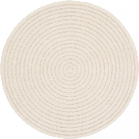 Tapis de salon - diam 160cm - Contemporain écru Cocoon par Balta Tapis de salon - diam 160cm - Contemporain écru Cocoon par Balta