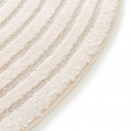 Tapis de salon - diam 160cm - Contemporain écru Cocoon par Balta Tapis de salon - diam 160cm - Contemporain écru Cocoon par Balta