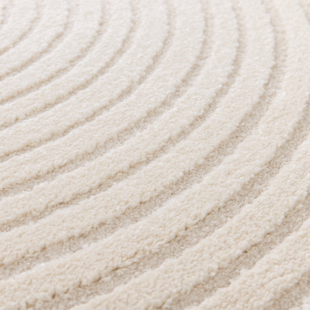 Tapis de salon - diam 160cm - Contemporain écru Cocoon par Balta Tapis de salon - diam 160cm - Contemporain écru Cocoon par Balta