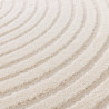 Tapis de salon - diam 160cm - Contemporain écru Cocoon par Balta Tapis de salon - diam 160cm - Contemporain écru Cocoon par Balta