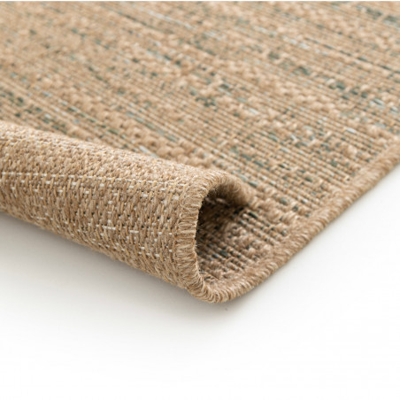 Tapis de salon - 200x290cm - Uni / Faux-uni corde naturelle et vert Pergola par Balta