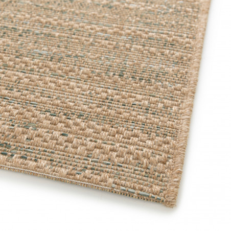 Tapis de salon - 200x290cm - Uni / Faux-uni corde naturelle et vert Pergola par Balta
