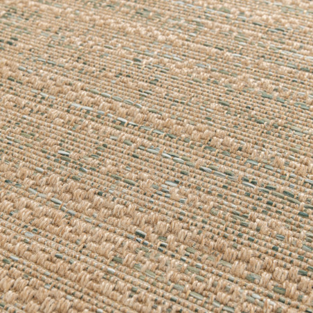 Tapis de salon - 200x290cm - Uni / Faux-uni corde naturelle et vert Pergola par Balta