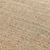 Tapis de salon - 200x290cm - Uni / Faux-uni corde naturelle et vert Pergola par Balta