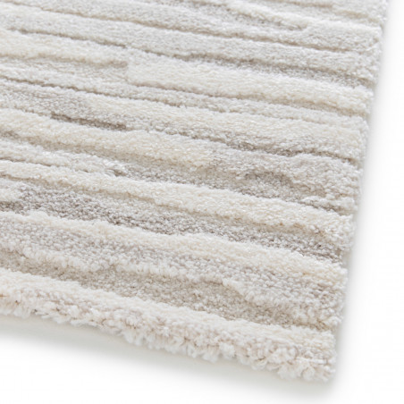 Tapis de salon - 200x290cm - Uni / Faux-uni écru et beige Cocoon par Balta