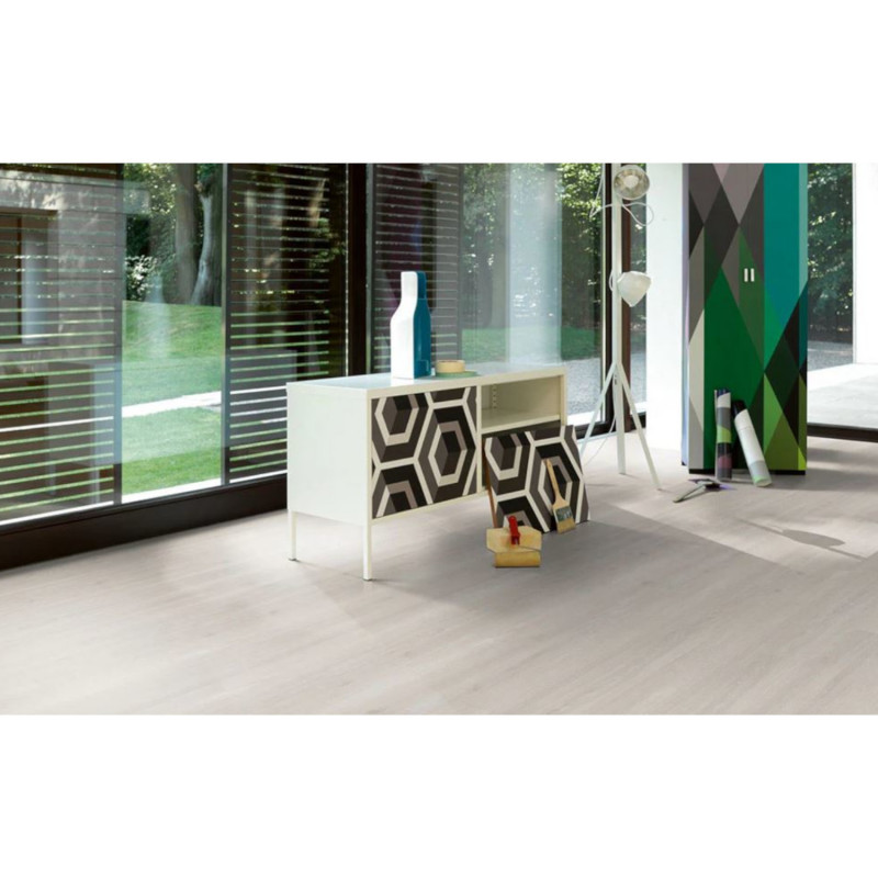 Sol Stratifié - CHENE SKYLINE WHITE 1601447 - Classic 1050  par Parador