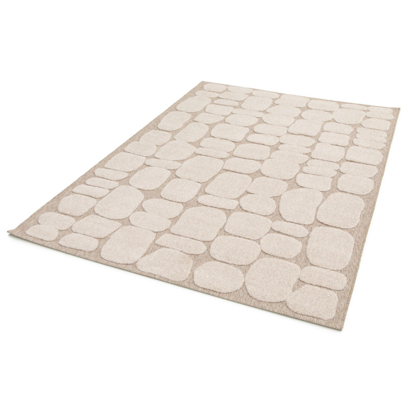 Tapis de salon - 160x230cm - Graphique / Géométrique écru et taupe DESERT par Balta