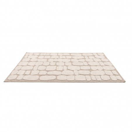 Tapis de salon - 160x230cm - Graphique / Géométrique écru et taupe DESERT par Balta