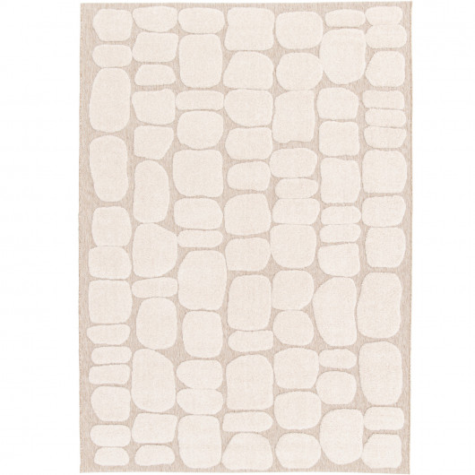 Tapis de salon - 160x230cm - Graphique / Géométrique écru et taupe DESERT par Balta