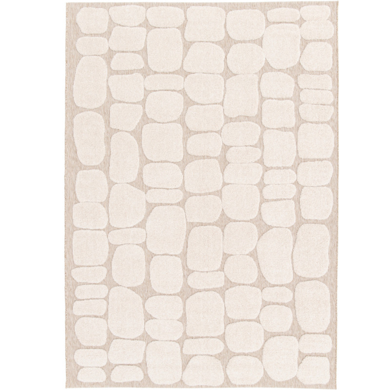Tapis de salon - 160x230cm - Graphique / Géométrique écru et taupe DESERT par Balta