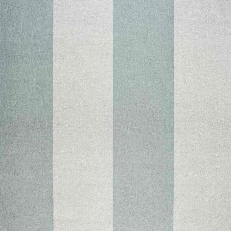 Papier peint intissé rayure bleu et gris perle irisé LARGES RAYURES - Place Vendôme par Casamance - 72670336