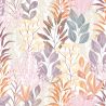 Papier peint vinyle sur intissé floral orange et rose TROPIC - Flora par Ugepa - m86905