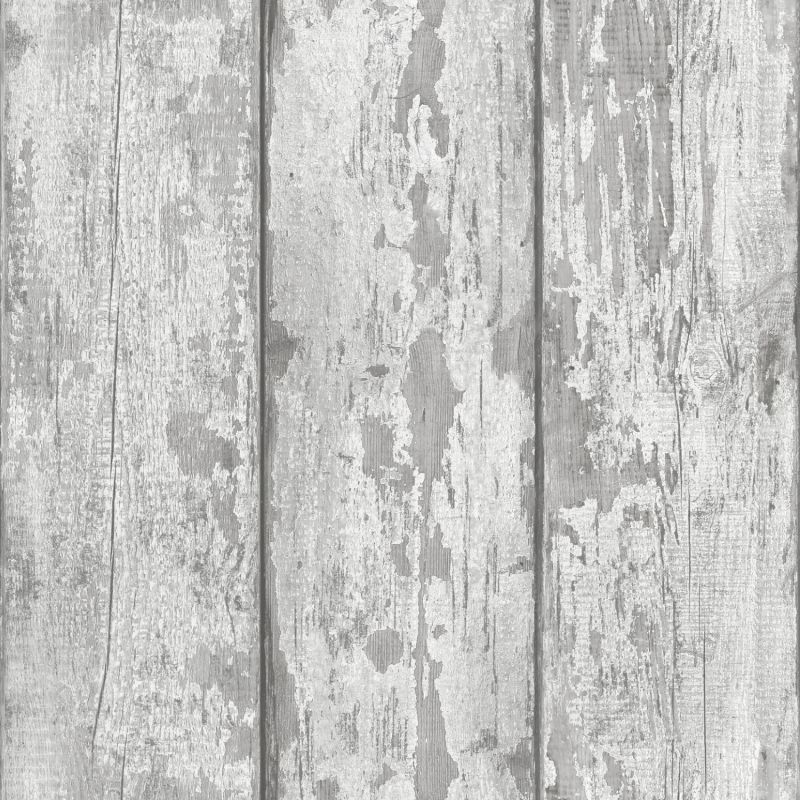 Papier peint standard trompe l'œil grisLAMBRIS - Illusion par Ugepa - 350500