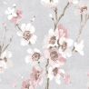 Papier peint vinyle sur intissé floral rose et blanc POMMIER EN FLEURS - Adèle par Ugepa - m52709
