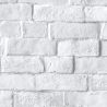 Papier peint intissé trompe l'œil gris et blanc BRIQUE - Pop par Ugepa - l90529
