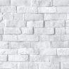 Papier peint intissé trompe l'œil gris et blanc BRIQUE - Pop par Ugepa - l90529