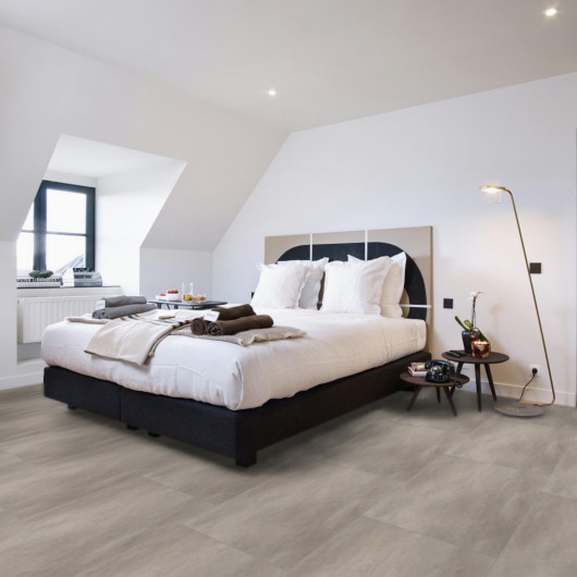 Sol Vinyle/PVC - Dalle clipsable - Carrelage taupe CEMENT TAUPE - Spirit pro click comfort par Berry Alloc
