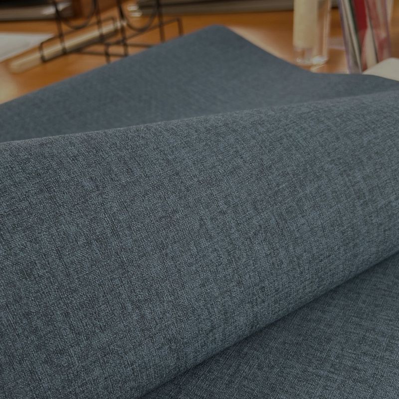 Papier peint vinyle sur intissé uni bleu jeanNAVY - Couleurs et Matières par Lutèce - 36093-8