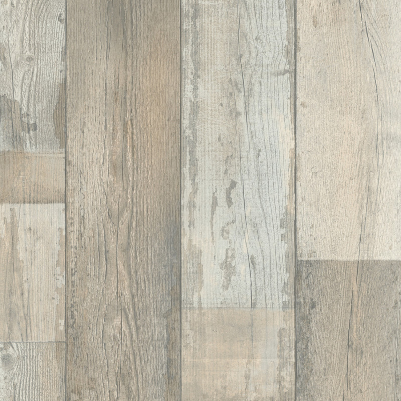 Sol Vinyle/PVC - 4 m - parquet vintage beige et bleu VERBIER - Mondo par IVC