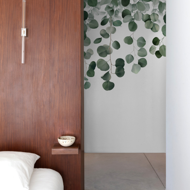 Panoramique vinyle sur intissé végétal vert EUCALYPTUS - Life par Grandeco - A73201