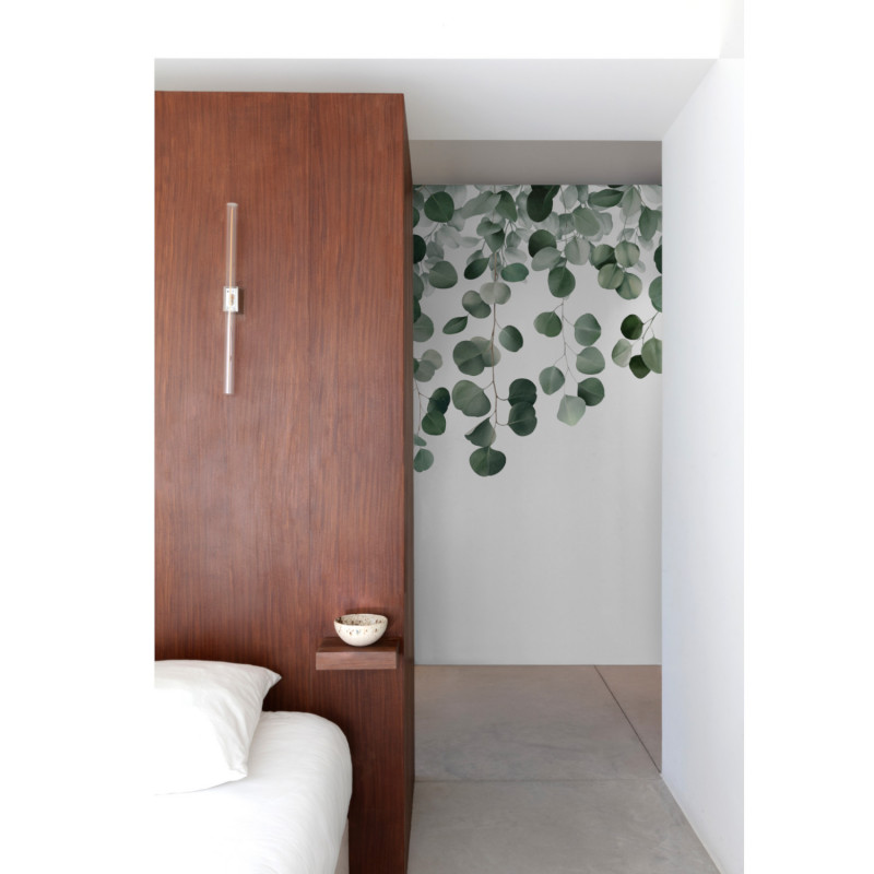 Panoramique vinyle sur intissé végétal vert EUCALYPTUS - Life par Grandeco - A73201