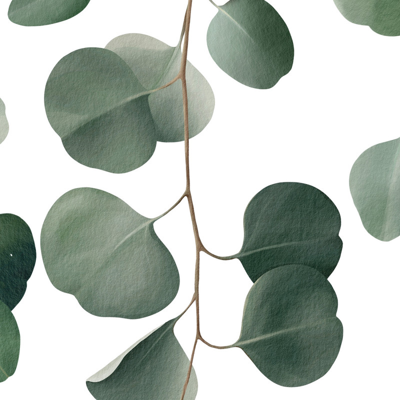 Panoramique vinyle sur intissé végétal vert EUCALYPTUS - Life par Grandeco - A73201