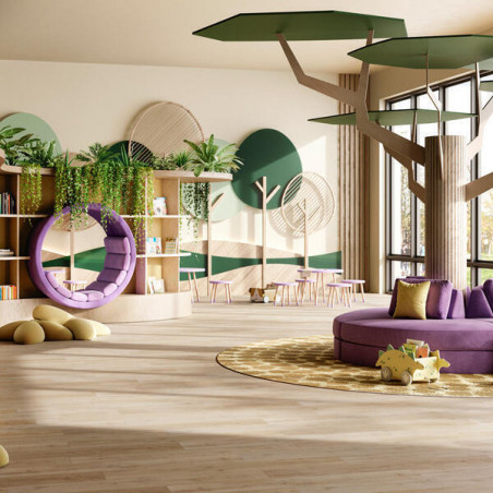 Sol Vinyle/PVC - Lame clipsable - Parquet chêne blanchi FARO - Zenn par Berry Alloc